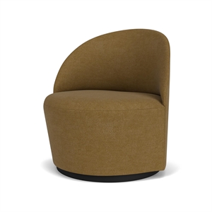 Fauteuil De Salon De Thé Audo Pivotant Doré/Audo Bouclé