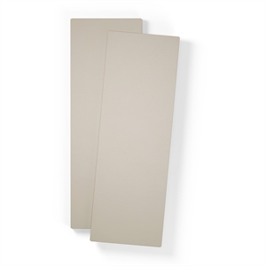 Étagère pour Grand Meuble à 2 Portes, Lot de 2, Gris Galet