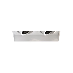 Spot Double Réglable Carré sans Garniture Astro , Blanc Mat