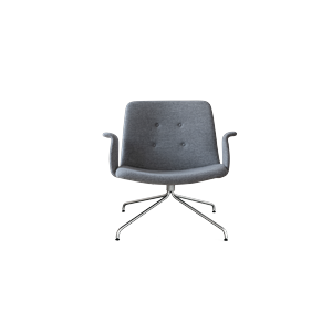 Fauteuil avec Accoudoirs Bent Hansen Primum Noir/ Hallingdal 65-116