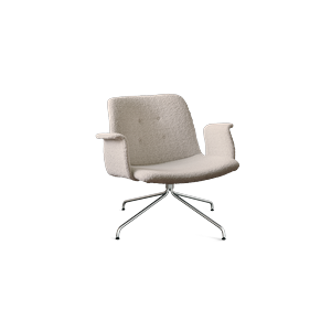 Fauteuil avec Accoudoirs Primum de Bent Hansen, Acier inoxydable/Ricco 21