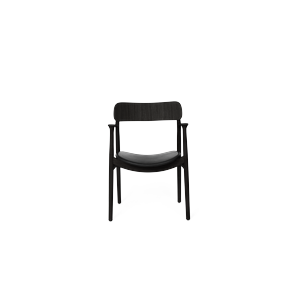 Chaise de salle à manger Asger de Bent Hansen, chêne laqué noir/Zenso 3 207