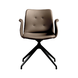 Chaise de salle à manger 4 étoiles Primum de Bent Hansen, Noir/ Zenso 3 292