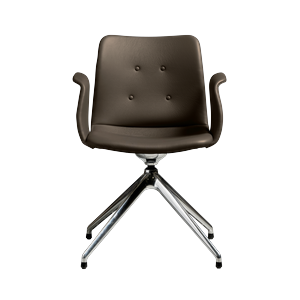 Chaise de Salle à Manger 4 Étoiles Primum de Bent Hansen, Acier poli/Zenso 3 230