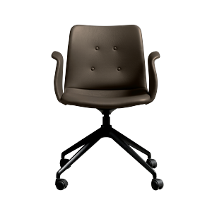 Chaise de Salle à Manger 4 Étoiles Bent Hansen Primum à Roulettes , Noir/ Zenso 3 230