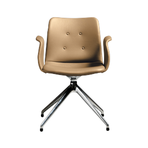Chaise de Salle à Manger Pivotante 4 Étoiles Primum de Bent Hansen, Acier poli/Zenso 3 261