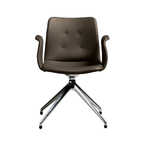 Chaise de Salle à Manger Pivotante 4 Étoiles Primum de Bent Hansen, Acier poli/Zenso 3 230