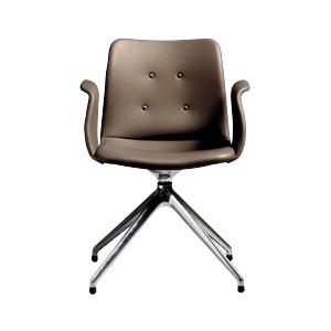 Chaise de Salle à Manger Pivotante 4 Étoiles Primum de Bent Hansen, Acier poli/Zenso 3 292