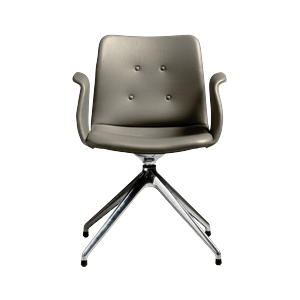 Chaise de Salle à Manger Pivotante 4 Étoiles Primum de Bent Hansen, Acier poli/Zenso 3 214