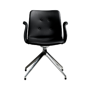 Chaise de Salle à Manger Pivotante 4 Étoiles Primum de Bent Hansen, Acier poli/Zenso 3 207