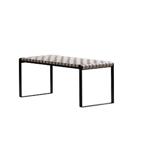 Banc tressé Bent Hansen en nylon Noir