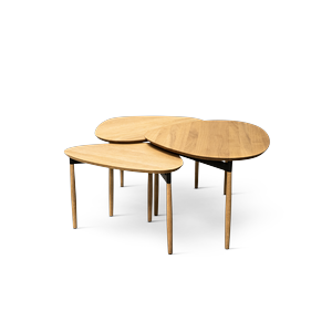 Table basse Forma en chêne de Bent Hansen
