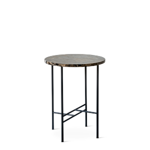 Table basse Metro 45/55 de Bent Hansen, marbre Emperador/marron foncé
