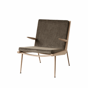 &Tradition Boomerang HM2 Fauteuil M. Accoudoir Chêne Huilé Blanc/Duke 004