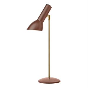 Cph Lighting Oblique Lampe à Poser Rouge Brique/Laiton