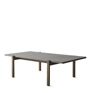 Eberhart Eugene Table Basse Béton foncé/Chêne Foncé