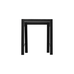 Form & Refine Austere Supports de Table Pack de 2 Chêne Teinté Noir