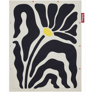 Tapis Fatboy Flying Carpet 140x180 cm Crème Botanique/Noir