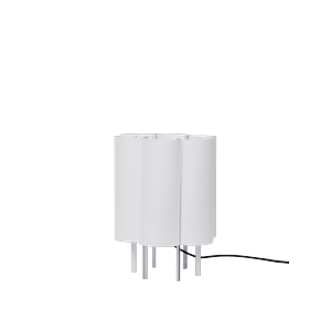 Lampe à poser Boe H28 de Ferm Living, Argent/naturel