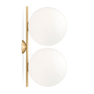 Flos IC C/W2 Double Applique Murale Laiton