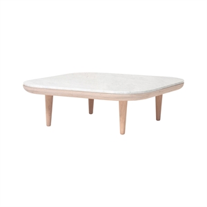 &Tradition Fly SC4 Table Basse Chêne Huilé Blanc/Marbre Bianco Carrara