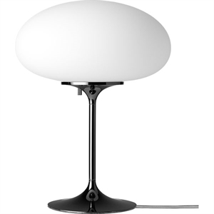GUBI Stemlite Petite Lampe à Poser Chrome Noir