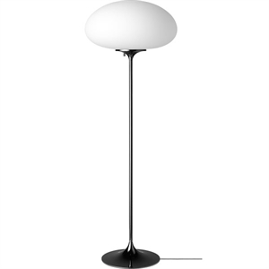 GUBI Stemlite Petit Lampadaire Chrome Noir