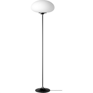 GUBI Stemlite Grande Lampadaire Chrome Noir