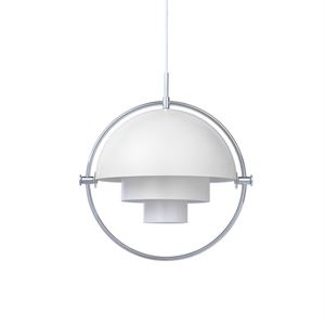 Gubi Multi-Lite Suspension Chrome & Blanc