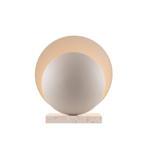 Lampe à Poser Globen Lighting Orbit Beige/ Travertin Beige