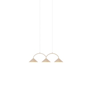 Suspension Globen Lighting Curve 3 Beige