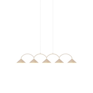 Beige Globen Lighting Curve 5 Suspension