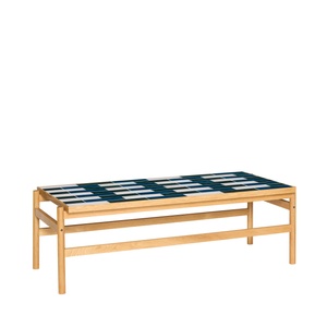 Table Basse Hübsch Motif Noir/Naturel/ Blanc