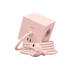 Avolt Square 1 USB C & Aimant 180 cm Rose Neuf