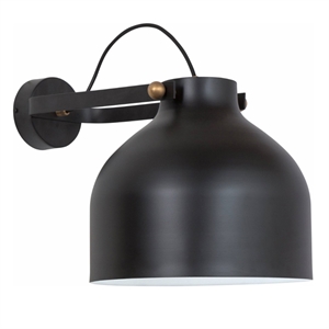 Konsthantverk Kanna Applique Murale Laiton Brut & Noir Mat