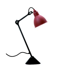 Lampe Gras N205 Lampe à Poser Noir Mat et Rouge Mat