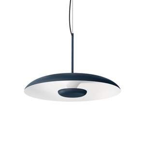 Suspension Linea Light Basin_P Ø48 Acier Bleu