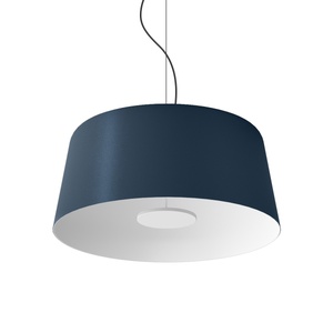 Suspension Linea Light Delfi_P Ø65 Acier Bleu