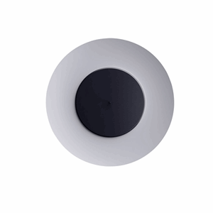 FontanaArte Lunaire Væglampe Hvid/Sort