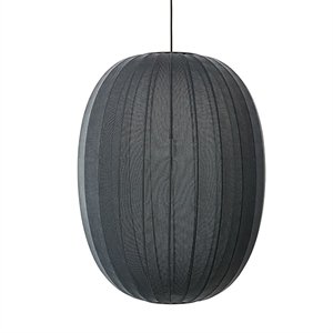 Made By Hand Knit-Wit Oval Suspension Noir Ø65