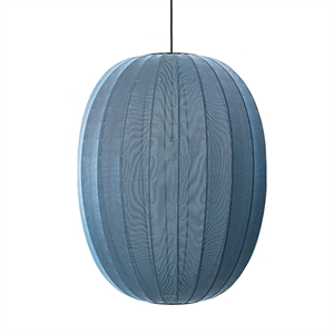 Made By Hand Knit-Wit Oval Suspension Blue Stone Ø65