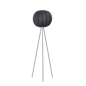 Made By Hand Knit-Wit Round Lampadaire Ø45 Haut Noir