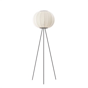 Made By Hand Knit-Wit Round Lampadaire Ø45 Haut Pearl White