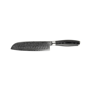 Couteau Santoku Mareld Akio en Bois D'olivier Japonais 18 cm Noir