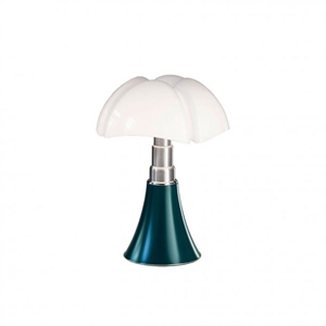 Martinelli Luce Mini Pipistrello 1965 Lampe à Poser Bleu Vert
