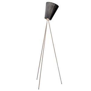 Northern Oslo Wood Lampadaire Pied Métal et Abat-jour Au Choix