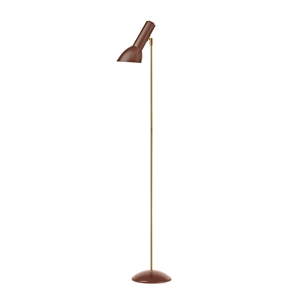 CPH Lighting Oblique Lampadaire Rouge Brique /Laiton