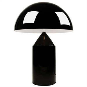Oluce Atollo 238 Lampe à Poser 25 cm Noire