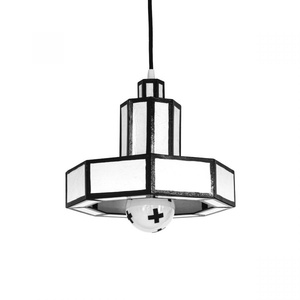 Seletti Cut&Paste Suspension Grand Noir/ Blanc