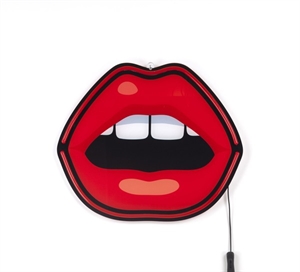 Seletti Blow Mouth LED Applique Murale Rouge